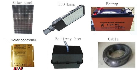 Solar Energy Aluminum Alloy Powered Street Light 150lm/W