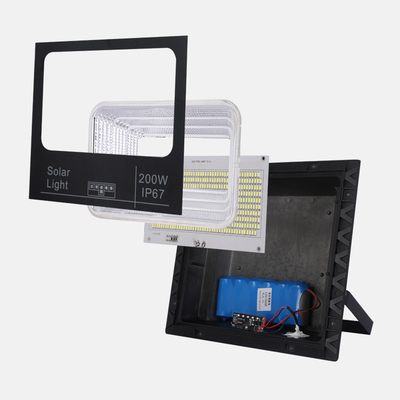 200W 300W 500W use solar energy lithium battery lifepo4 outdoor motion sensor flood light fixtures