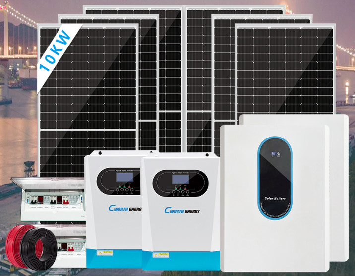 2023 Professional On/Off Grid Solar System 3KW/5KW/10KW For Household Energy Storage Wholesale Price From Factory